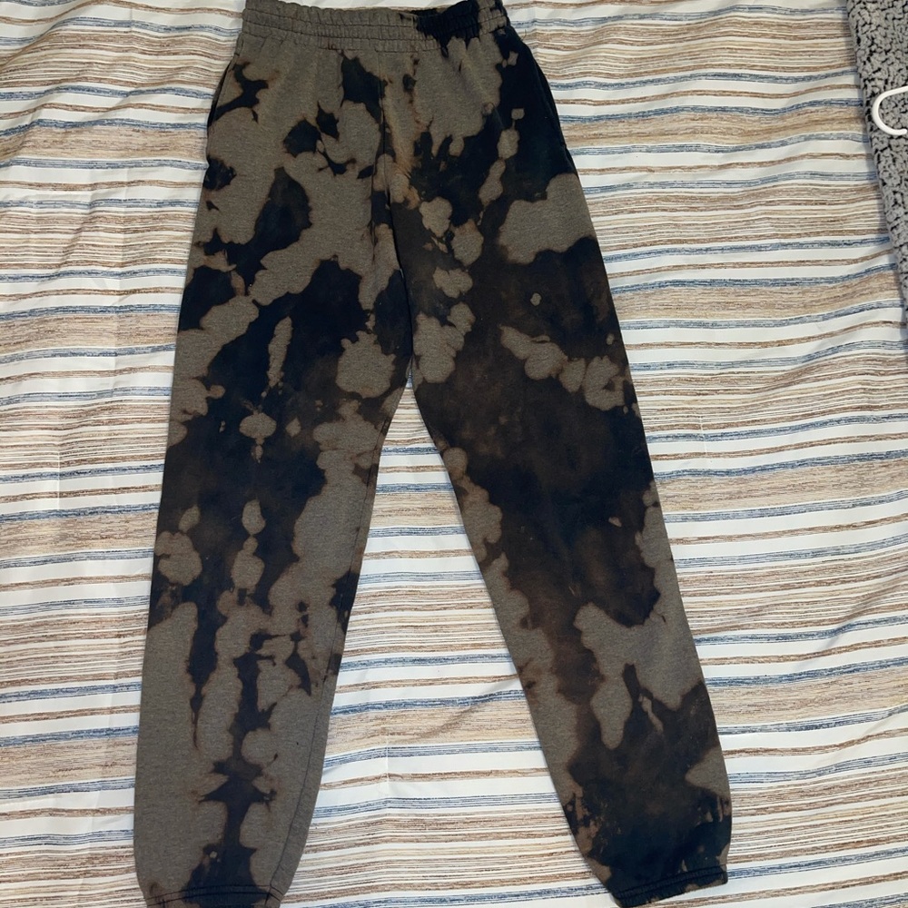 WOMENS BLEACH TIEDYE SWEATPANTS